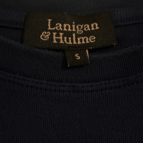 Lanigan & Hulme 100% Cotton Long Sleeve Shirt | Men’s S | Navy Luxury Basic - Picture 8 of 9